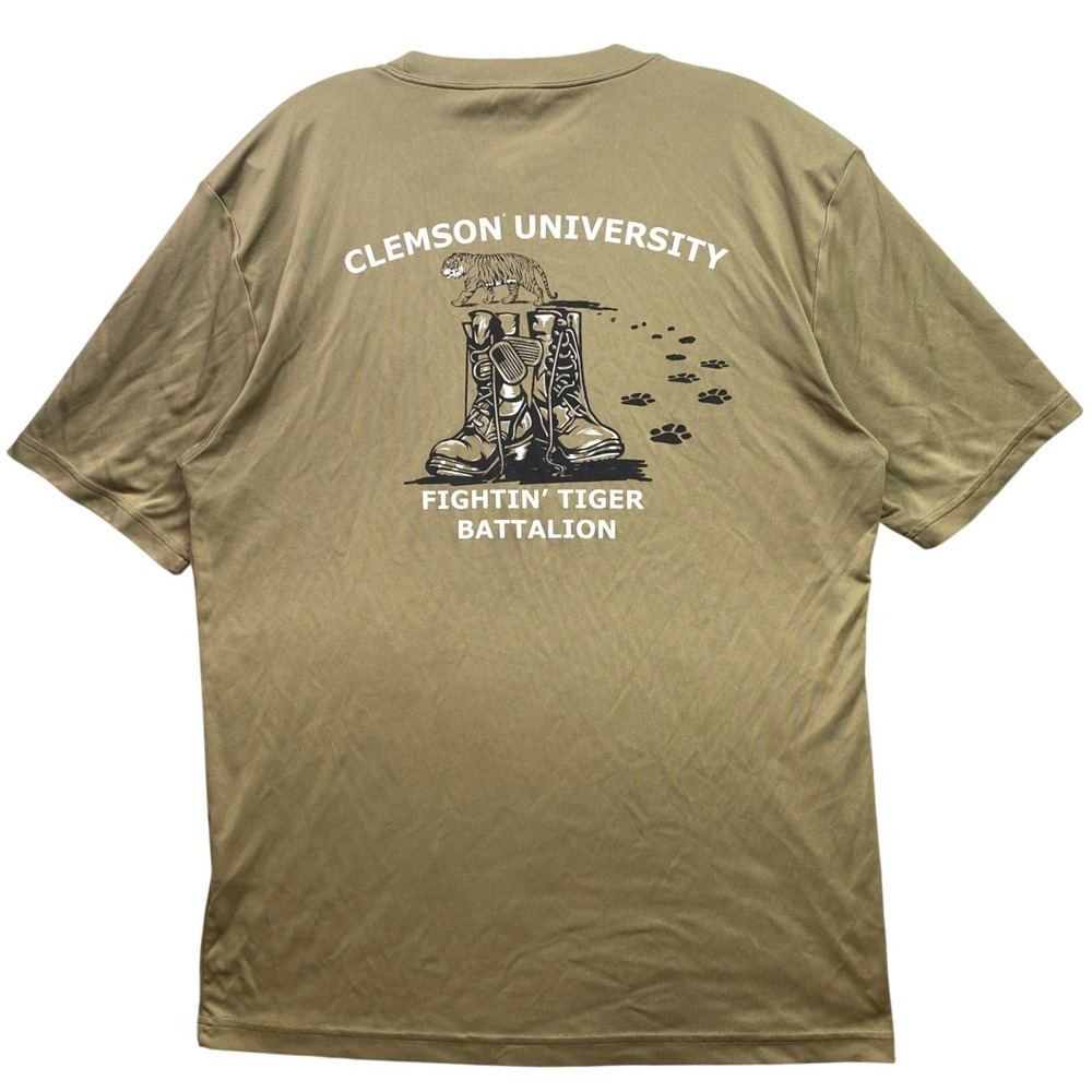 Clemson University Shirt Mens Large Army ROTC Spell Out Athleisure Streetwear
